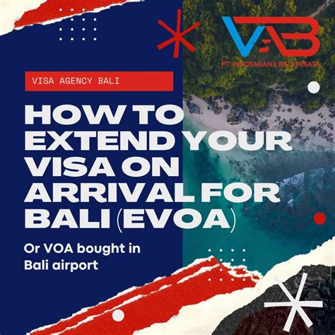 How To Extend Your Visa On Arrival For Bali Evoa Visa Agency Bali