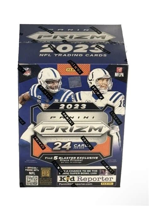 2023 Panini Prizm Football 6 Pack Blaster Box Disco Prizms DA Card