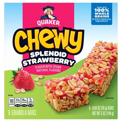 Save On Quaker Chewy Fruity Fun Granola Bars Splendid Strawberry 6 Ct Order Online Delivery