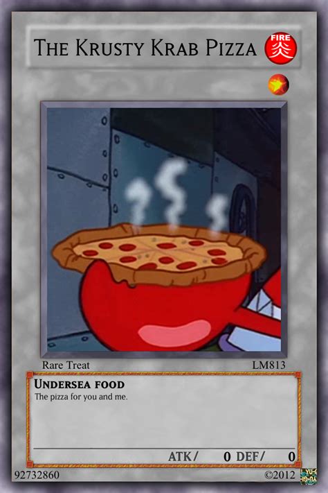 The Krusty Krab Pizza Card By LeafMan813 On DeviantArt