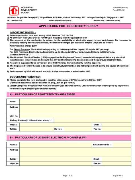 Hdb Tenancy Agreement Template Word Document Pdf Template