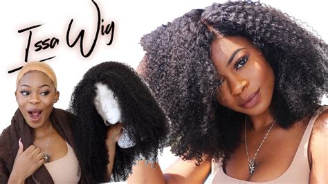 Watch Me Slay This Kinky Curly Wig Installation And Styling My First Wig Youtube