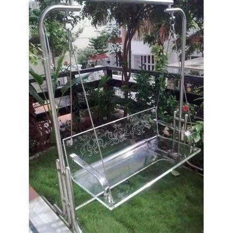 White Glass Designer Acrylic Swing Seating Capacity Seater At Best