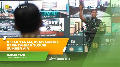 Dukung Akselerasi Produksi Padi Ksad Maruli Perintahkan Jajarannya