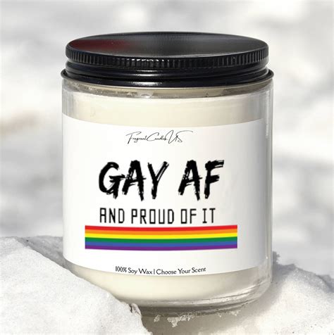 Gay Gifts Gay AF LGBTQ LGBT Pride Lgbtq Pride Gift Pride Flags Candle Lgbtq Candles