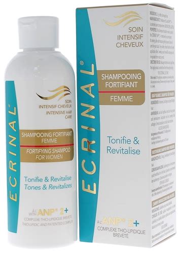 Shampooing fortifiant femme ANP 2 Ecrinal soin cheveux clairsemés