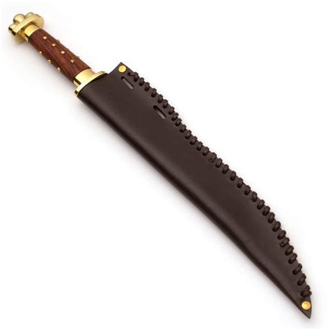 Seax Large Knife Brass Tack Grip Museum Replicas