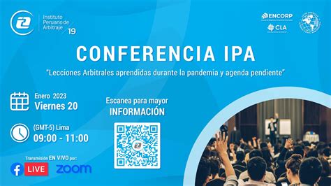 Conferencia Ipa Lecciones Arbitrales Aprendidas Durante La Pandemia Y