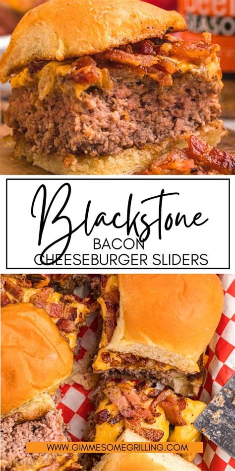 Blackstone Bacon Cheeseburger Sliders Gimme Some Grilling