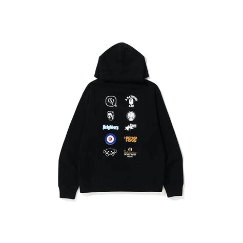 Bape X Neighborhood Relaxed Fit Pullover Hoodie Blackbape X