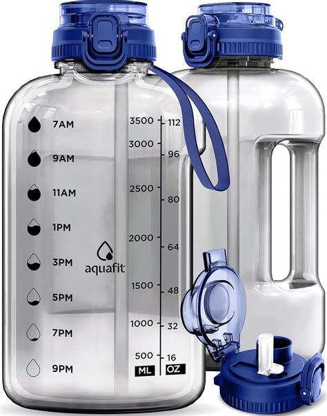 Amazon Aquafit One Gallon Water Bottle With Time Marker Oz