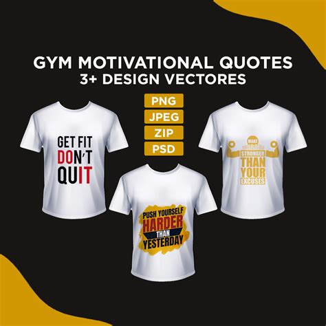 Gym Motivation T Shirt Design Vectors Masterbundles