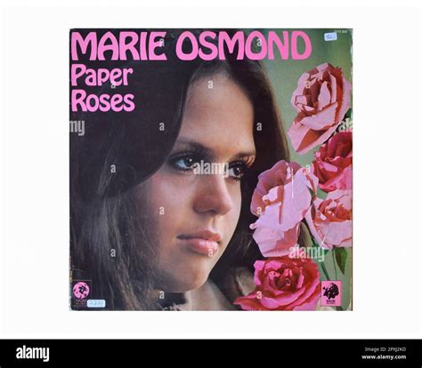 Marie Osmond - Paper Roses - Vintage L.P Music Vinyl Record Stock Photo ...