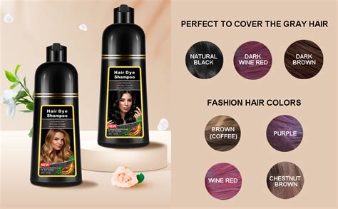 Amazon Natural Dark Brown Hair Dye Shampoo In For Gray