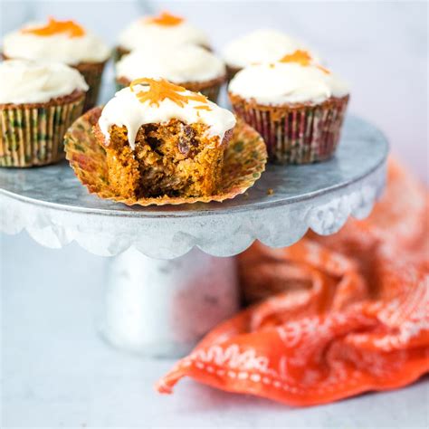 Oatmeal Carrot Muffins With Pineapple Frosting Everydaymaven™