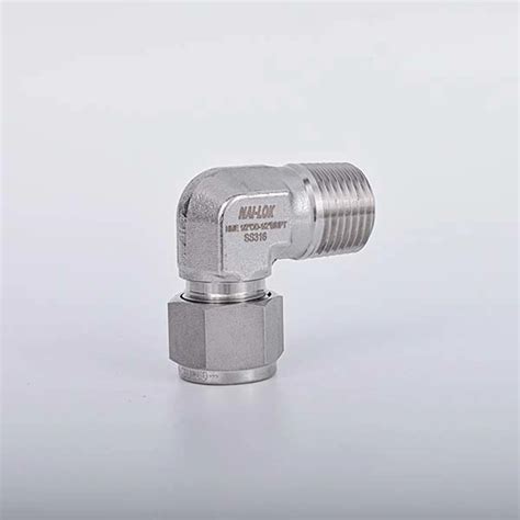 Nai Lok Double Ferrule Compression Degree Tube Fittings Stainless