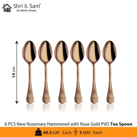 Stainless Steel 24 Pcs Cutlery Set With Rose Gold Pvd Coating New Rose