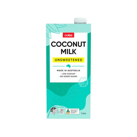 Coles Coconut Milk Unsweetened 1l The Vegan Grocer Ph