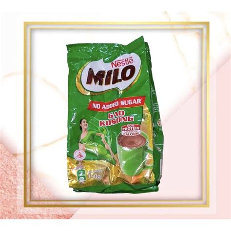 Jual Milo Instant Gao Kosong No Added Sugar Tanpa Gula Singapore 750