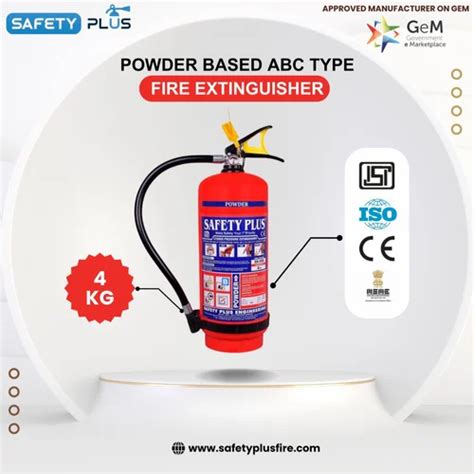 Safety Plus Kg Abc Type Fire Extinguisher For Industrial Use At Rs