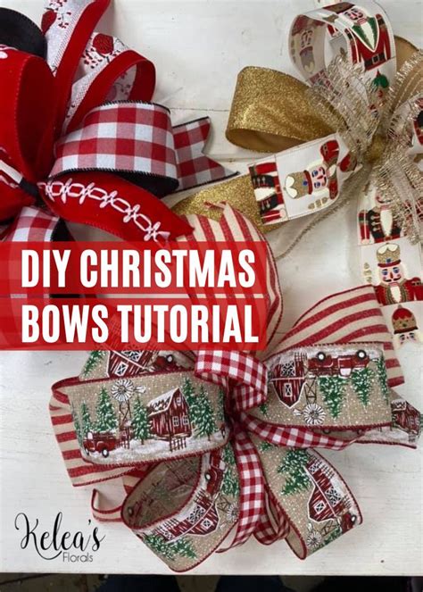 How To Make Funky Christmas Bows Christmas Bows Christmas Bows Diy