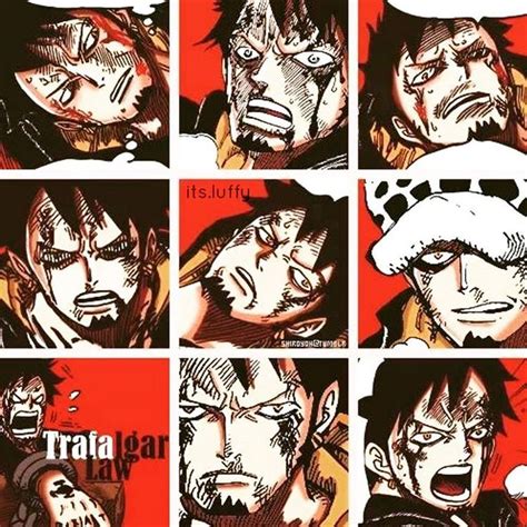 The Many Faces Of Characters From One Piece Of Anime Character S Life