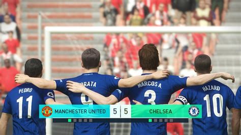 Pes2018 Pc Manchester United Vs Chelsea Penalty Shootout 1 Youtube