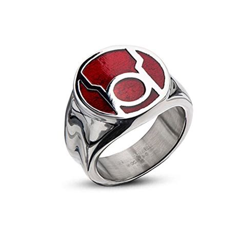 Buy DC Comics Red Lantern Corps Stainless Steel Red Enamel Blackest