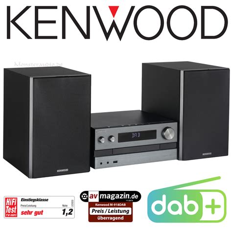 Monsteraudio Kenwood M Dab H Stereoanlage Mit Dab Fm Ukw Blueooth