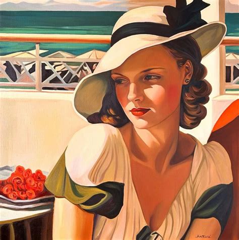 Irina Biatturi 1975 Art Déco painter Art deco paintings Art deco