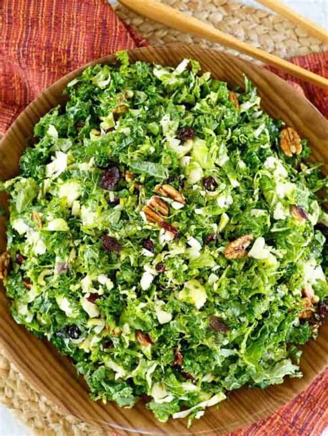 Kale And Brussel Sprout Salad Cracker Barrel Recipe Copykat Recipes