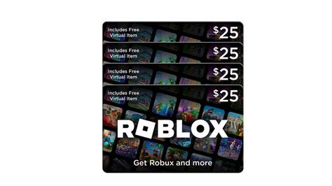 Roblox 100 Digital Gift Card Includes Free Virtual Item 46 OFF