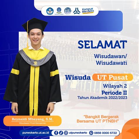 Selamat Dan Sukses Wisudawan Wisudawati Ut Purwokerto Ut Purwokerto