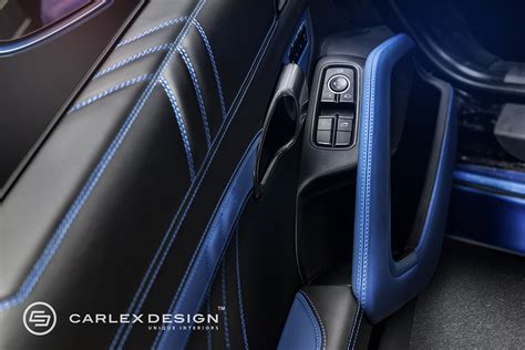 Porsche 911 Gets Electric Blue Interior by Carlex Design - autoevolution