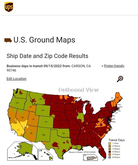 Ups Shipping Zone Map Usa | Hot Sex Picture