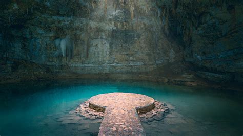 Cenote Suytun at Valladolid Yucatán Peninsula Mexico Windows