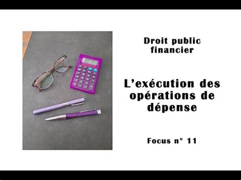 Focus n 11 L exécution de la dépense publique YouTube