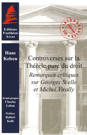 Controverses sur la théorie pure du droit by Hans Kelsen Goodreads