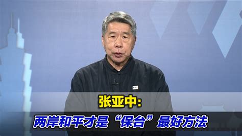 民进党操弄“抗中保台”，张亚中：两岸和平才是“保台”最好方法凤凰网视频凤凰网