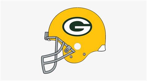 the green bay packers football helmet is shown in this drawing, it appears to be yellow