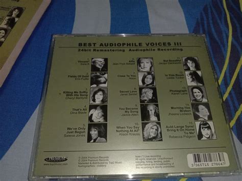 BEST AUDIOPHILE VOICES FEMALE CD SARA K EMI FUJITA SALENA JONES