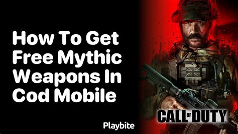 How To Get Free Mythic Weapons In Cod Mobile Playbite