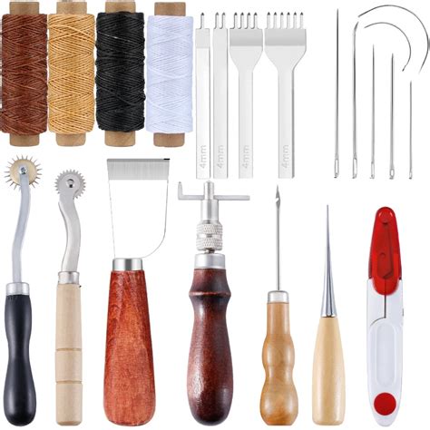 KRABALL Leather Craft Tool Kit Couro Trabalhando Kit Furador M O De