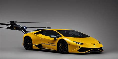 A Lamborghini Huracan Helicopter Design Vehicle Stable Diffusion