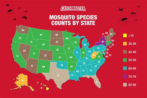 Distribution of Mosquito Species - Catchmaster