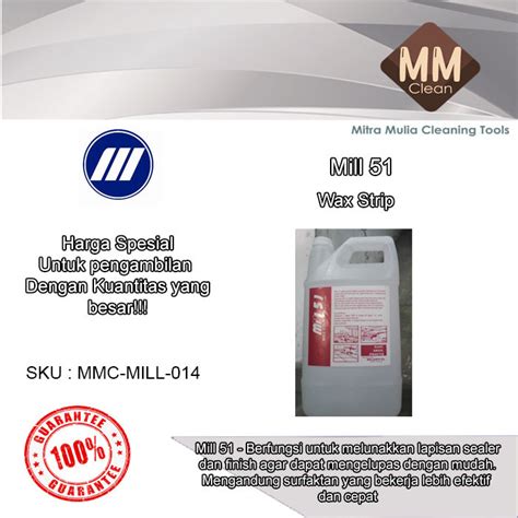 Mill 51 Wax Strip Untuk Pelapis Sealer Marmer Ataupun Lantai