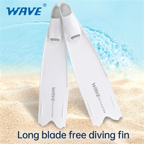 Wave Long Freediving Fins Spearfishing Long Freediving Fins