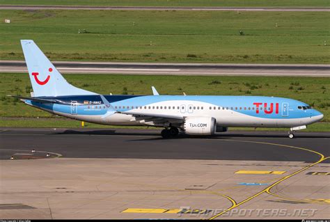 D Amaz Tuifly Boeing 737 8 Max Photo By Kilian Feßler Id 1499246