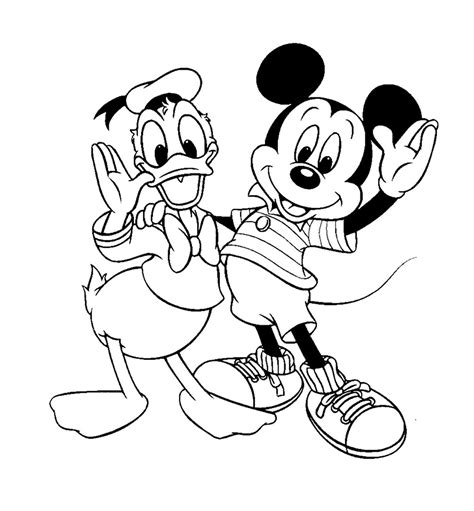 Dessin Ã Colorier Mickey Et Tous Ses Amis