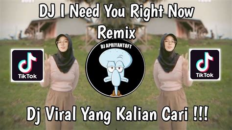 Dj I Need You Right Now Remix Dj Dont Let Me Down Viral Tik Tok